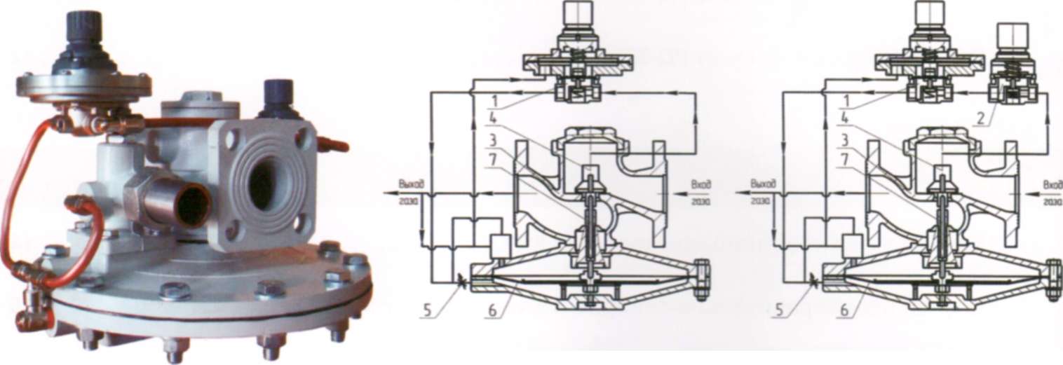Регулятор давления газа РДБК